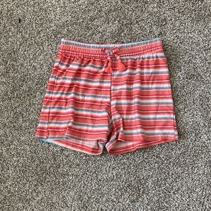 multicolored striped shorts